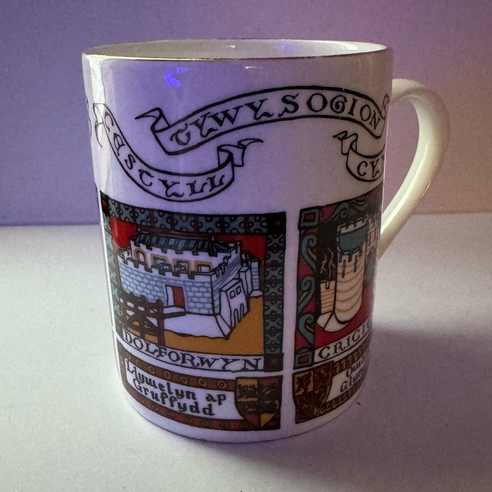 Welsh Fine Bone China Cup Tseina Man Commemorative Wedi Ei Wneuld Ar Gyfer